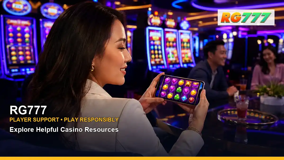 RG777 celebratory play mobile casino games highlighting mobile-friendly casino play
